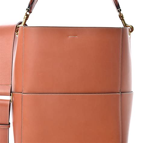 celine sangle bucket bag in natural calfskin|CELINE Natural Calfskin Sangle Bucket Bag Light Camel .